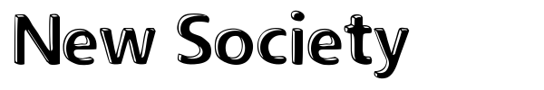 New Society font preview